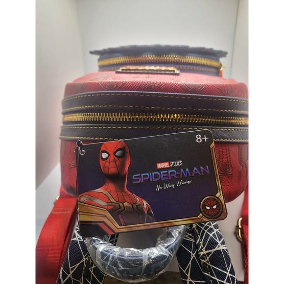 NWT Loungefly x Spider-Man 'No Way Home' Marvel Mini Backpack Fabric Lining - Picture 3 of 10